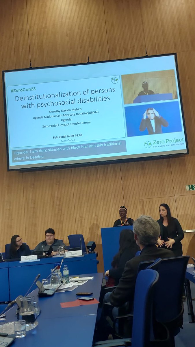 DorothyMubezi's tweet image. Beyond words to thank @Ashoka and @ZeroProjectorg for supporting @DorothyMubezi to pitch our "Support My Choice" that supports to #Deinstitutionalization of persons with psychosocial disabilities at the #ZeroCon23 @UNSAIuganda @IDA_CRPD_Forum @DisabRightsFund