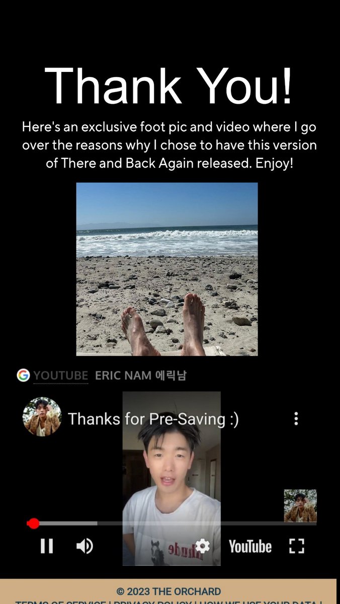 Nerdy_3000's tweet photo. Secured! PRESAVE THERE AND BACK AGAIN (REIMAGINED) and get your feet pics by @ericnamofficial himself, *REAL*
Link:https://t.co/kpLB495GoY
#EricNam #에릭남 #ThereandBackAgainReimagined #EricNamTABA #thereandbackagain https://t.co/caQkP6oYmJ