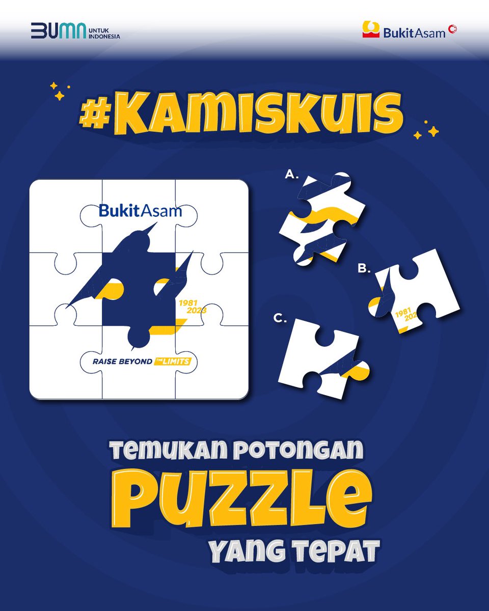 BukitAsamPTBA's tweet photo. Baru buka Twitter, langsung disambut sama KamisKuis 42 tahun Bukit Asam? Yuk langsung gercep jawab pertanyaannya dengan benar! https://t.co/D0zcHIL2K2