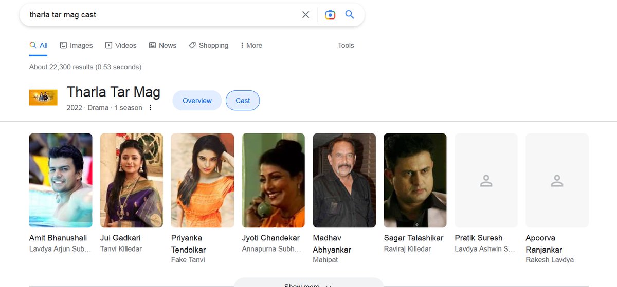 was googling the cast of #Tharlatarmag.  look at the names 

@StarPravah