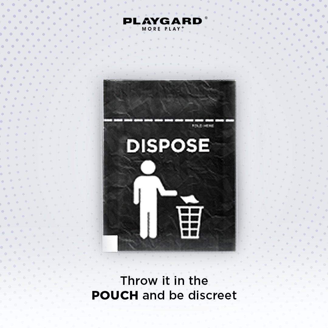 PlaygardIndia's tweet photo. Chori chori chupke chupke, pheko bin me disposal pouch use karke​
​
#Playgard #PlaygardIndia #SafeSex #SuperDotted https://t.co/7nc627v9uS