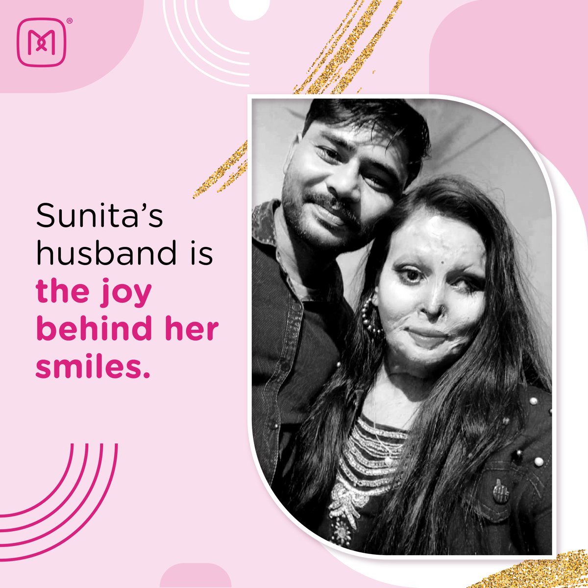 #Sunita’s husband has been her constant cheerleader through her triumphant journey. Hers may not have been a journey without hurdles but her husband entered her life and stood by her side, understanding that there is #StrengthInLove.