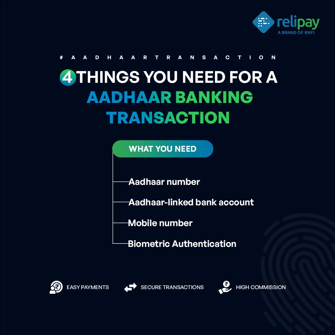 RnfiServices's tweet photo. Here are the 𝟒 things that your 𝐜𝐮𝐬𝐭𝐨𝐦𝐞𝐫 𝐧𝐞𝐞𝐝𝐬 in order to carry out an 𝐀𝐚𝐝𝐡𝐚𝐫 𝐏𝐚𝐲 𝐭𝐫𝐚𝐧𝐬𝐚𝐜𝐭𝐢𝐨𝐧 with 𝐑𝐞𝐥𝐢𝐩𝐚𝐲.
#Minibank #AePS #Aadhaar #Rnfi #Rnfiservices #relipay #commission #aeps #moneytransfer #bbps #mobilerecharge #microatm https://t.co/mnCiTHjY6u