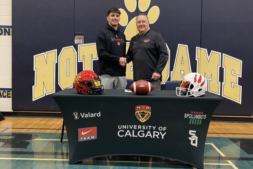 MatteoCivitare2's tweet photo. Truly blessed to announce my commitment to the University of Calgary! Thank you to the people who made this possible!! Go Dinos 🔴⚪️🦖 https://t.co/G3Z66EFZ5z