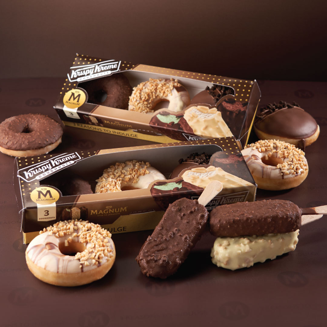 KrispyKreme_ZA's tweet photo. Bite into absolute deliciousness with the KK x @MagnumSA doughnuts😍

Double-dipped to perfection with that undeniable “crack-in-your-mouth” Magnum® element, you’ll keep going back for more! 🍩🍦

While stocks last. Ts &amp; Cs apply.

#KKSA
#KrispKremexMagnum
#3ReasonsToIndulge https://t.co/IwWtMAvsSz