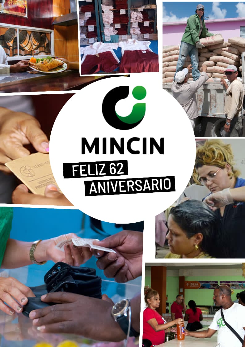 Hoy celebramos el 62 aniversario de creación <a href="/MincinCuba/">Comercio Cuba</a>, orgullosos de las misiones asignadas y de nuestro eterno compromiso con el pueblo, siempre estaremos en deuda, sino logramos la satisfacción de los consumidores #62Mincin
#MejorEsPosible