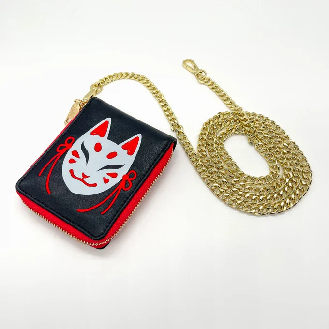 ECCC DEBUT ITEMKitsune Embroidered WalletFeatures D ring for chain (chain not included)$60 