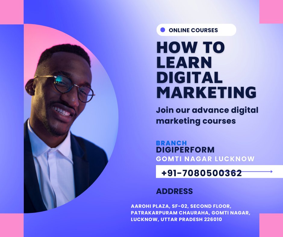 digiperforms's tweet image. What is Advanced Digital Marketing Course Objectives?
Advanced Digital Marketing Course Objectives refers to know and understand different digital marketing platforms and learn the strategies to utilize all digital platforms.#advanceddigitalmarketingcourse #digitalmarketingcourse