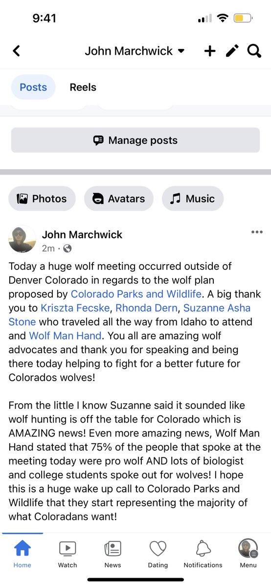 JohnMarchwick's tweet image. Let this be a wake up @COParksWildlife , @USFWS , @Interior  @SecDebHaaland , @POTUS . The majority of Coloradans care about wolves and want change in the current wolf plan. And while you’re at it @JoeBiden and Deb Haaland, #RelistWolves in the remaining lower 48 states in the US