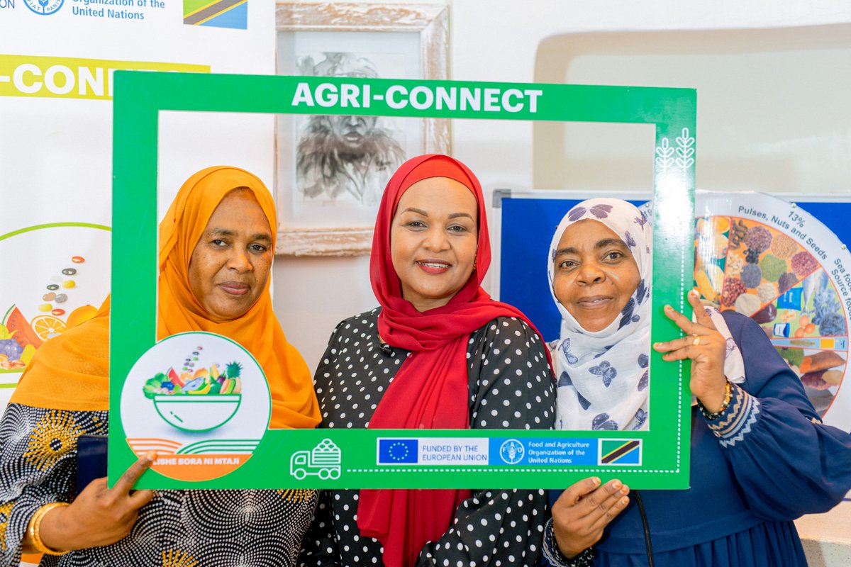 FAOTanzania's tweet photo. “It is important when cooking our meals to consider the six food groups as per Zanzibar Food Based Dietary Guideline for a balanced diet to fight malnutrition. Let’s not forget to exercise!’’ H: E Mariam Mwinyi 1st Lady Zanzibar, Founder &amp; Chair of @ZMaishaBoraF #AGRICONNECT🇪🇺🇹🇿 https://t.co/1XgVrdOpGb