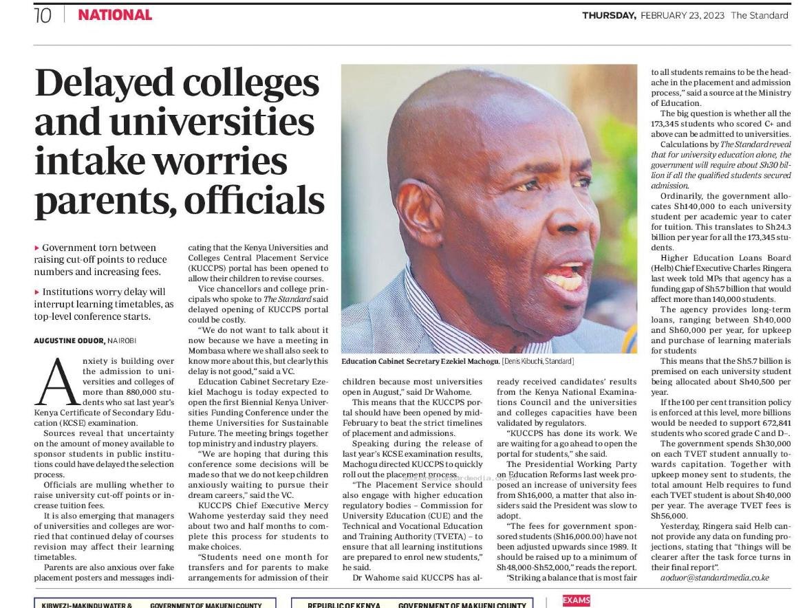 The Placement Service On Twitter Question Is The KUCCPS Portal Open the-placement-service-on-twitter-question-is-the-kuccps-portal-open