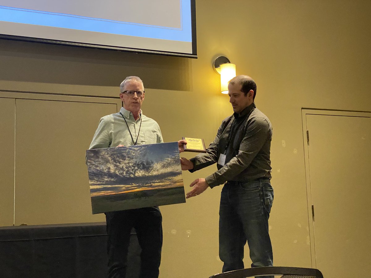 Pcesc2023's tweet photo. Day one is in the books! Thank you Dr. Leroy Little Bear for a very thought provoking keynote presentation. Congratulations to all of the recipients of the Prairie Conservation Awards and the Youth Stewardship grants. https://t.co/IiZCY3KAWm