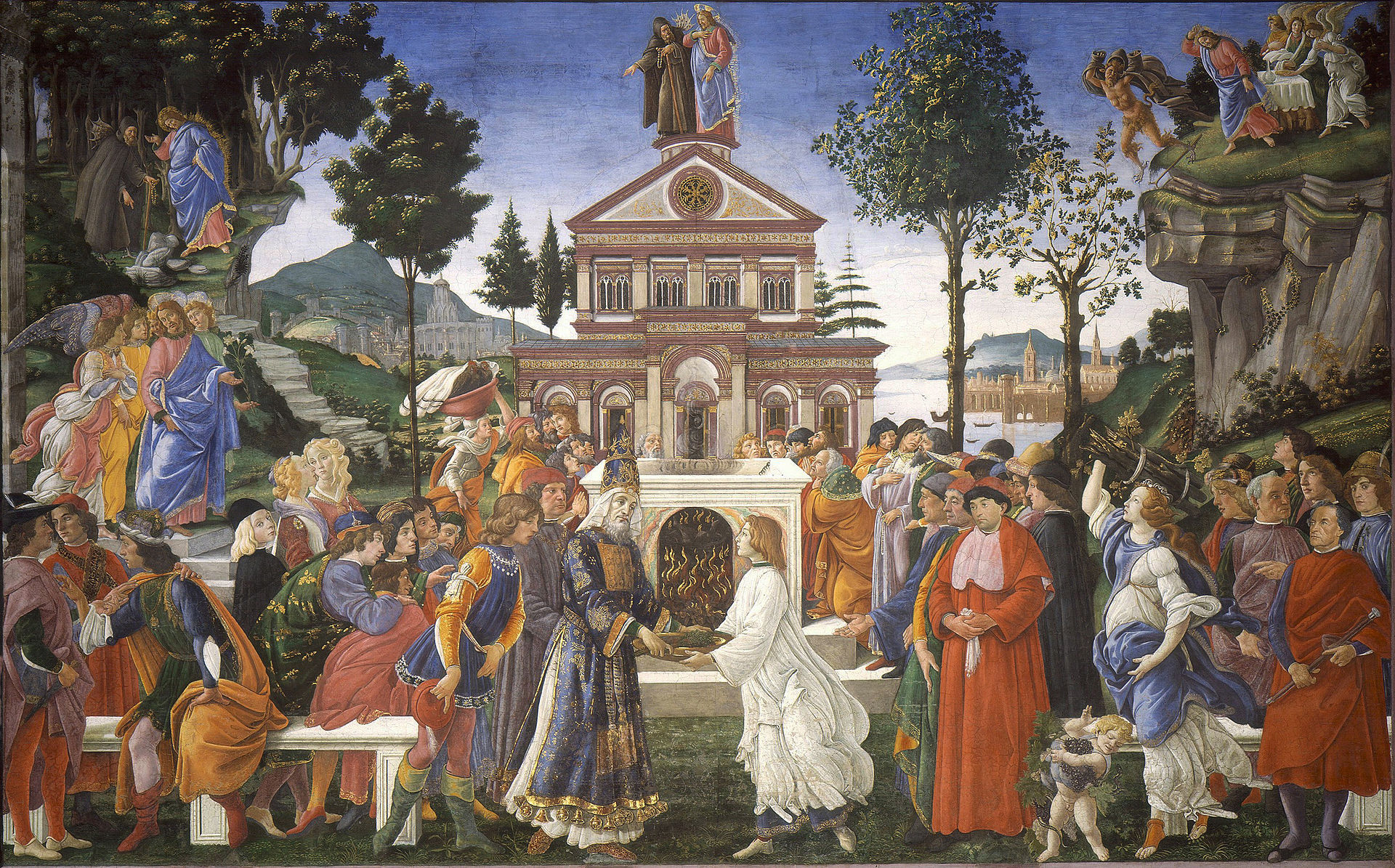 In 1481 Pope Sixtus IV commissioned Botticelli, along with several other leading artists, to decorat