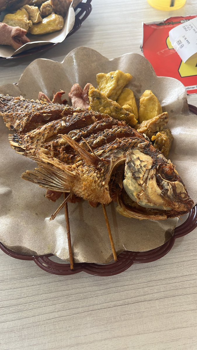 Was trying to reduce my consumption of chicken and eat fish that’s supposedly healthier. 

Proceeds to eating deep fried fish