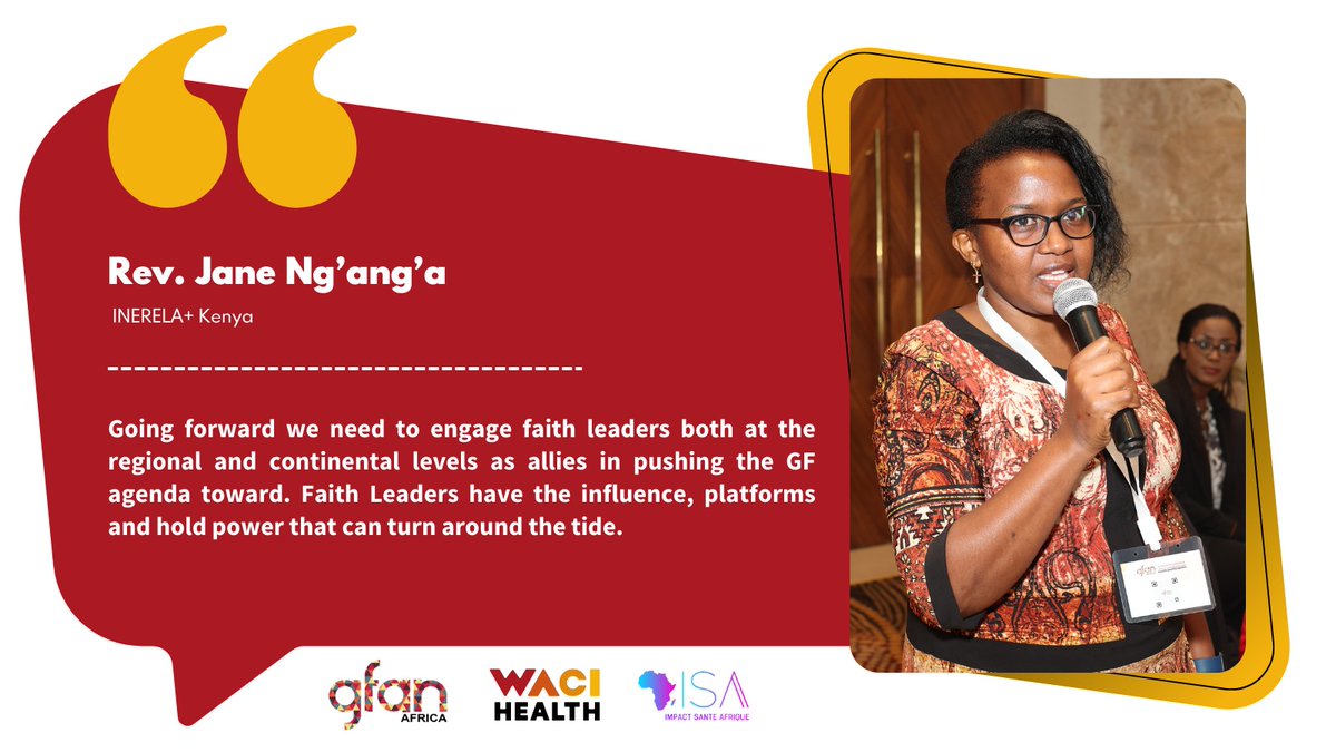 Rev. Jane Ng'ang'a, The Country Director of INERELA+ Kenya, during @GFAN_African Review & Planning Meeting.
 #FightForWhatCounts #MeetTheTarget @GlobalFund @WACI_Tweets @ImpSanteAfrique  @GFANAP