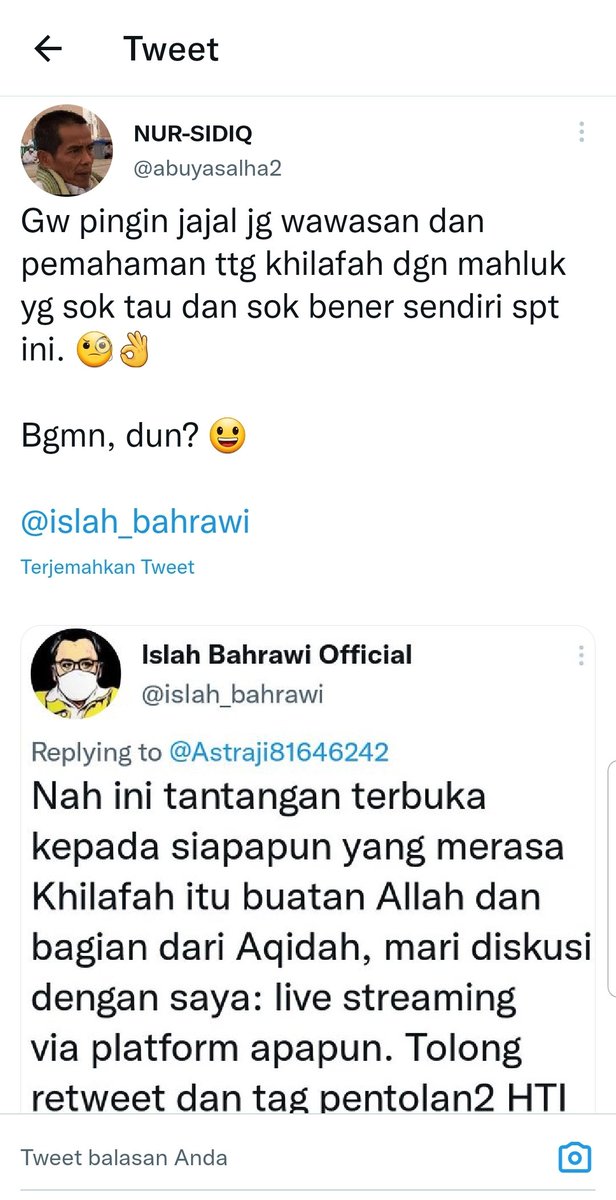 Bpk <a href="/islah_bahrawi/">Islah Bahrawi</a> 
Ada yg nantang nih