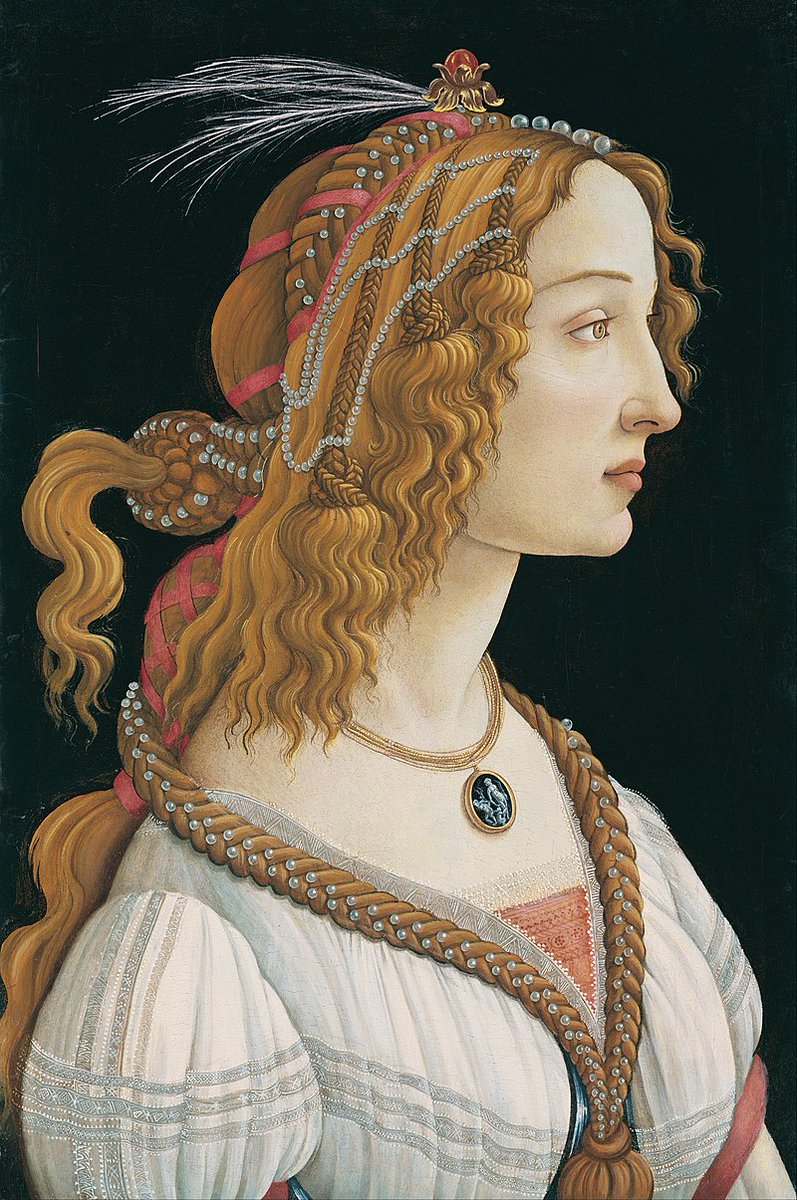 Idealized Portrait of a Lady, or a Portrait of Simonetta Vespucci as Nymph (1480)