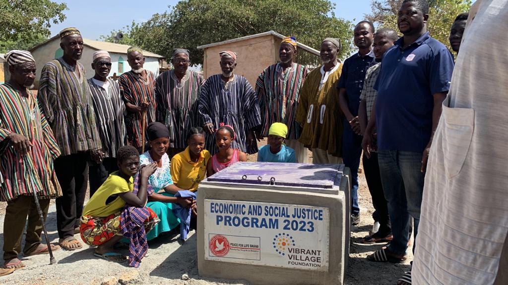 PeaceforlifeG's tweet photo. Peace for life Ghana continue to invest in sustainable development goal six in the north East region of Ghana with funding support from Vibrant Village Foundation. https://t.co/FQLc2wSEPs