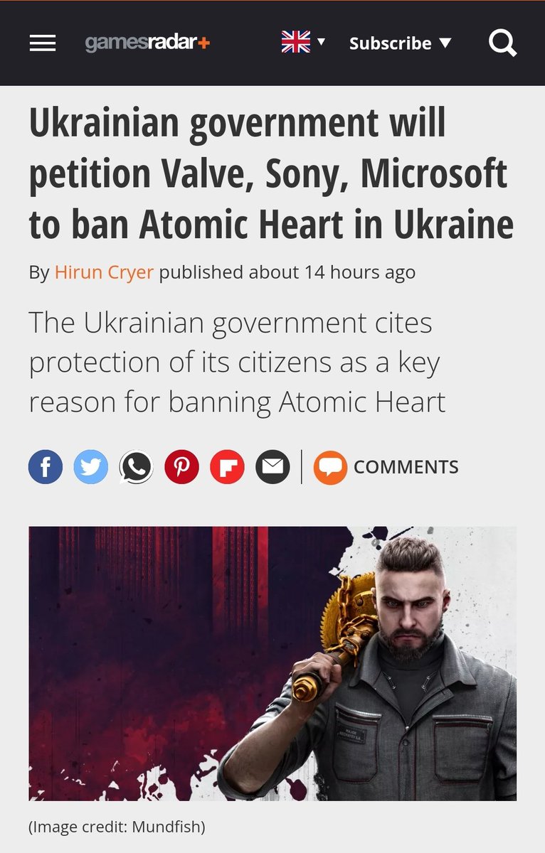 Ukraine's Ministry of Digital Transformation to ask Valve, Sony, and Microsoft to ban Atomic Heart