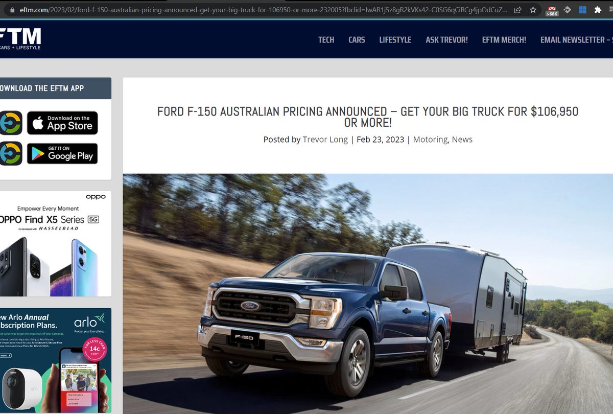 If Ford's F150 costs A$105,000+ what do you think the F150 Lightning costs if it ever makes it down under?