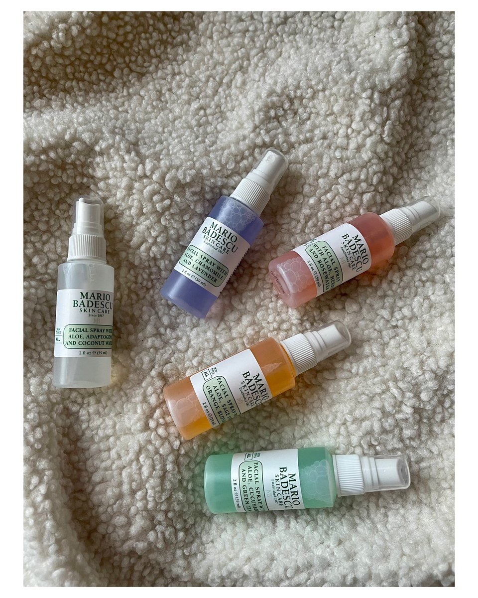 Addicted to @MarioBadescu facial spray! I really need this to keep my skin hydrated~ 💖