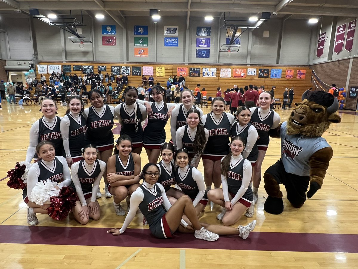 VarsityBhs's tweet photo. One of the most rewarding nights of cheer each year!! Welcome back Pack the Gym!! Loved having the district come together to celebrate our athletes https://t.co/p6zkAP4HG9