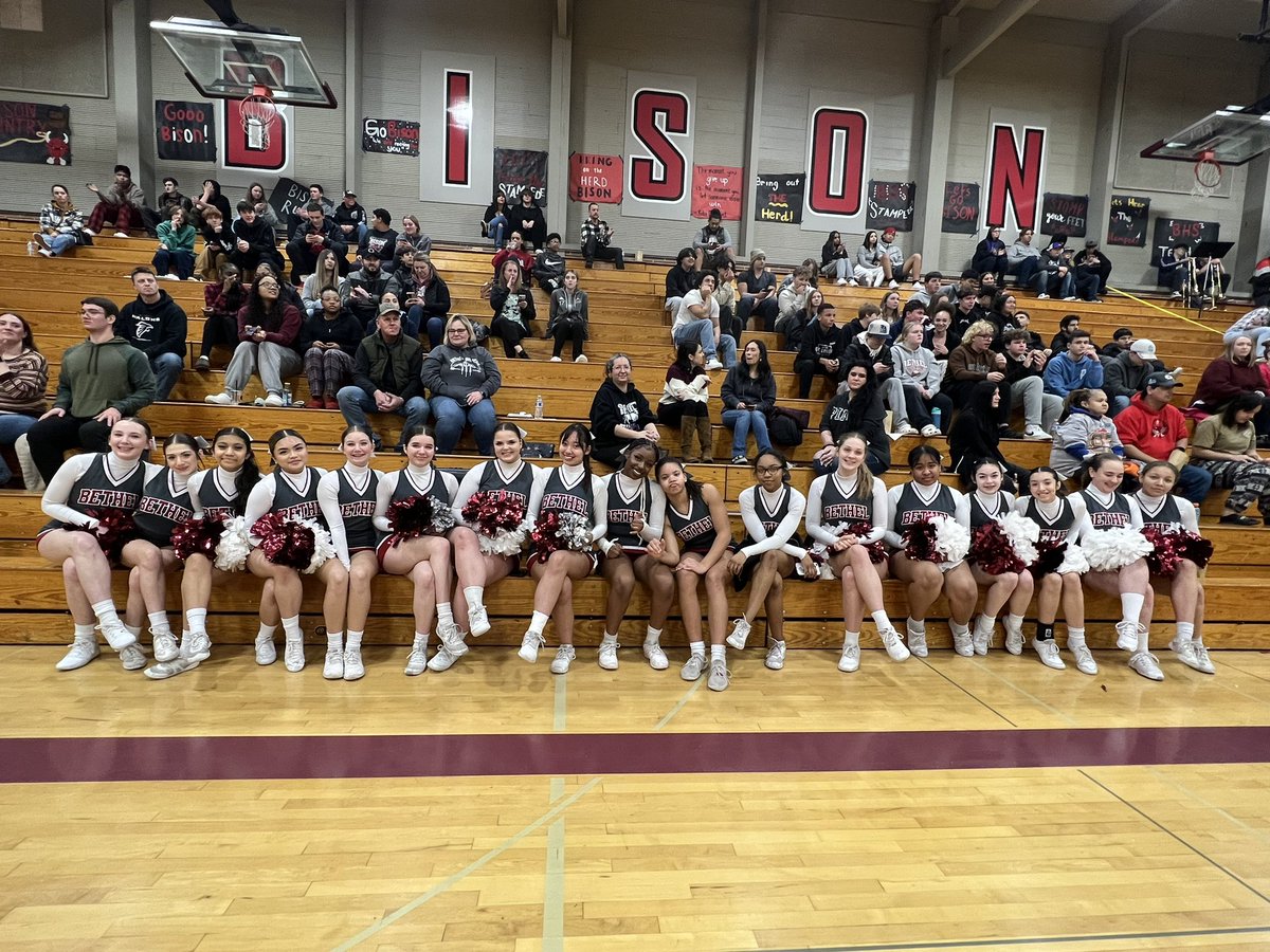 VarsityBhs's tweet photo. One of the most rewarding nights of cheer each year!! Welcome back Pack the Gym!! Loved having the district come together to celebrate our athletes https://t.co/p6zkAP4HG9