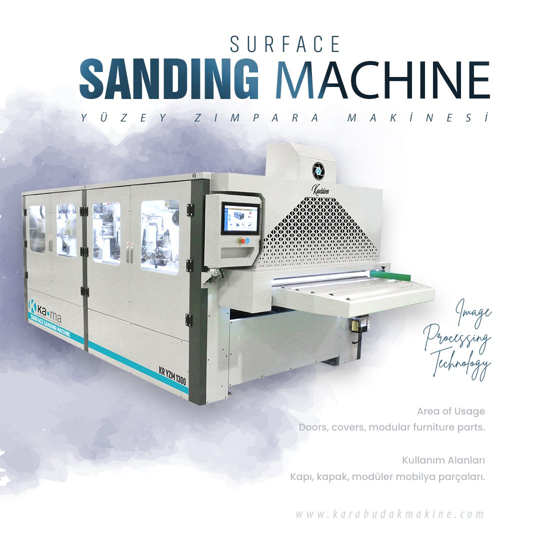 KamaMakine's tweet image. KR YZM 1300 Surface Sanding Machine 
Yüzey Zımpara Makinesi

It is a highly sensitive sanding machine to developed to sand the raw and primed surfaces and carvings of doors, covers and modular furniture parts
#surfacesanding #surfacesander #sandermachine 

karabudakmakine.com