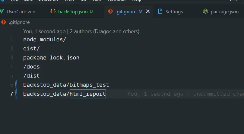 AbdallahRamsing's tweet image. Sneak preview on the technical demo configuration for my presentation on Visual UI Regression Testing with BackStopJS 👀 🔜
Don't forget to ignore the screenshots & html UI results in gitignore.
#frontend #frontendcodersmu #backstopjs #visualtesting #dev