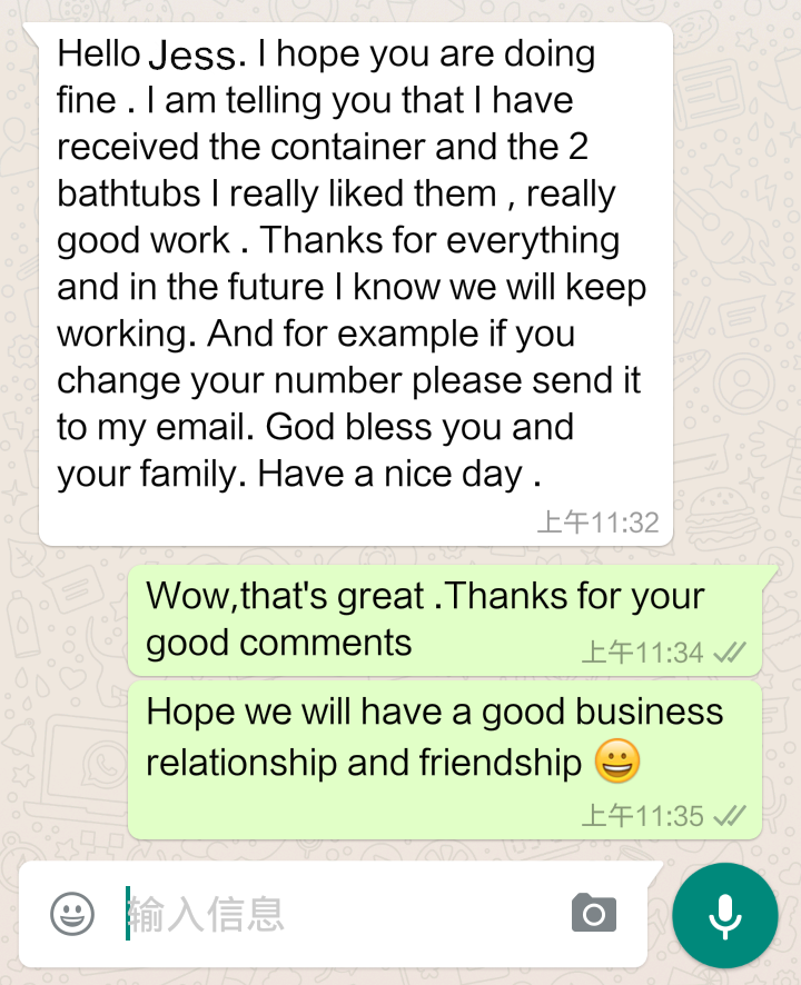 🛀🛀Thank you so much for sharing your positive feedback and photos of your new bathtub with us!👏👏👏 We're thrilled to hear that you're happy with your purchase, and we appreciate your support. 
🥳🥳🥳