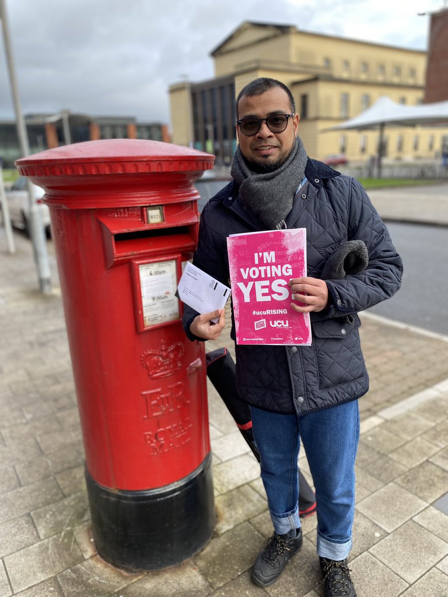 Received my @ucu @UCUWales ballot for #yes23 posted this morning #ucuRISING @SwanseaUcu @janetfarrarUCU @SwanseaUni members make ensure you post your ballot by this weekend #brotherandsister #Together #wewin