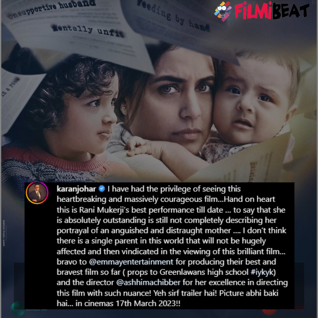 Mrs Chatterjee Vs Norway, Rani Mukerji fights a Nation