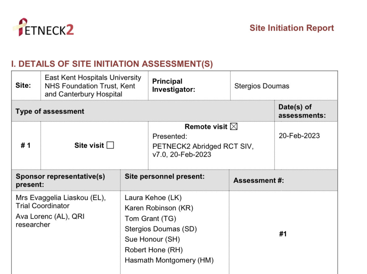 After successfully recruiting for ⁦@PETNECK2⁩  feasibility study ⁦@EKHUFT_Research⁩ ⁦@EKHUFT⁩ moves to RCT! Kudos to our research team for being so proactive! Together stronger! ⁦@PaulNankivell⁩ ⁦@h_mehanna⁩ #trials #finishcancer