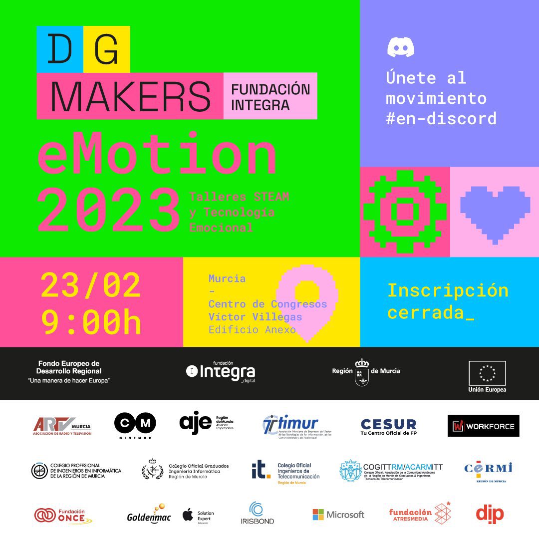 Con muchas ganas de empezar un evento referente en el mundo de la educación y tecnología.  #eMotionDGMakers. 

Hoy talleres de RA y Programación con <a href="/LuciaGOrtego/">Lucía García Ortego</a> y <a href="/davidpl79/">David Pérez</a>
