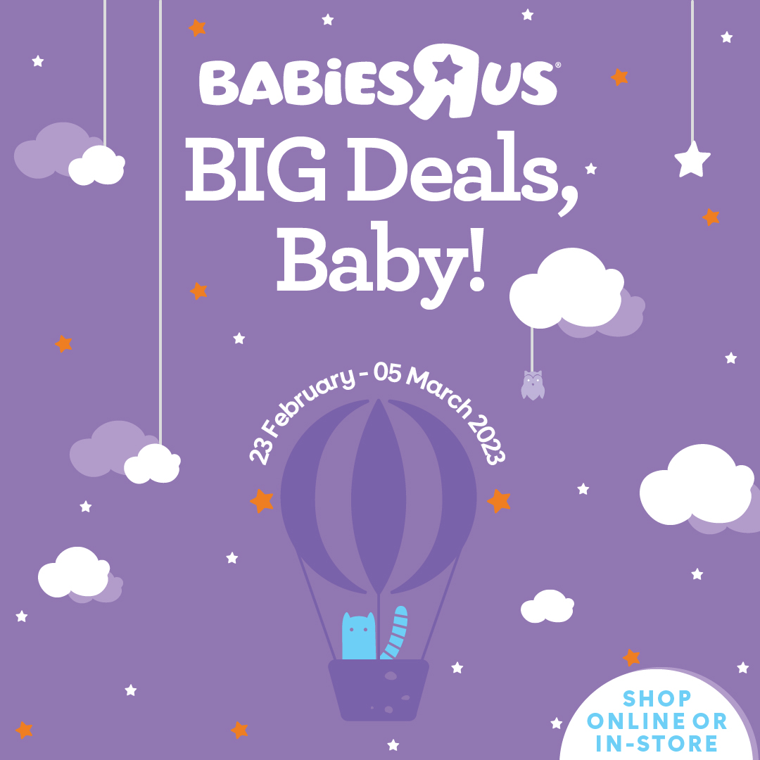 Our Big Deals, for Little Ones is now on! 🤩

Stock up on all the baby products you need, at prices you'll love! 🤑

Deals are valid both in-store and online until 5 March, so don't miss out! 🛒

Shop Now ➡️ babiesrus.co.za/promotions/big…

#BabiesRUsZA #BabiesRUsSpoils #BabiesRUsAndMe