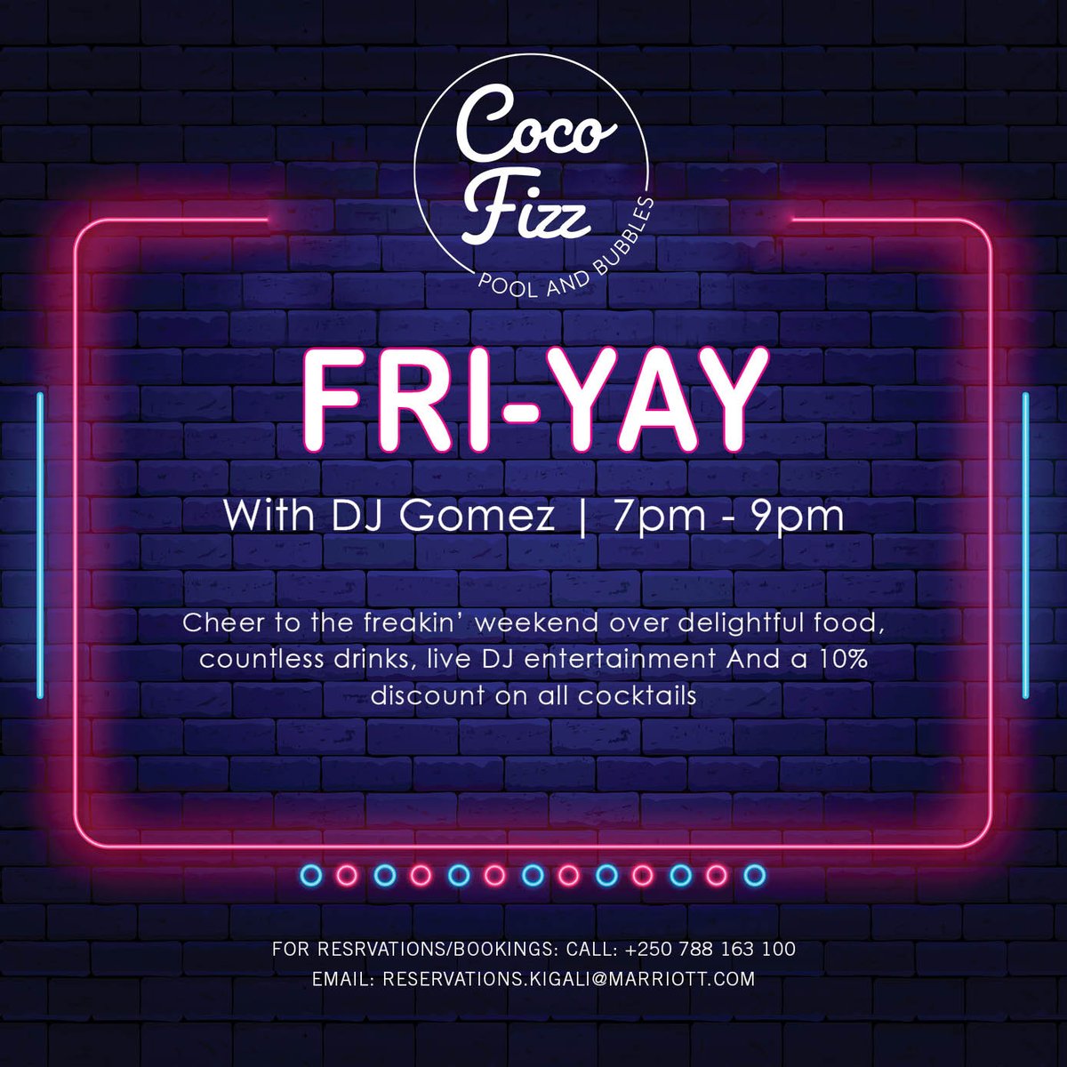 FourPointskgl's tweet photo. Let the countdown begin!
#Kigali #Rwanda #visitrwanda #cocofizz #RwOT #fourpointskigali #playrelaxeatdrink https://t.co/vvsbGV0lX7