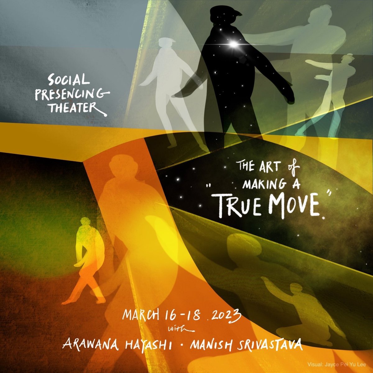 Social Presencing Theater (The Art of Making a True Move) Asia-Pacific-friendly time zone course, taking place 16-18 Mar 2023. u-school.org/offerings/soci… #presencing #theoryu #leadershipdevelopment #socialpresencingtheater #spt #socialarts #systemsthinking #creativelearning