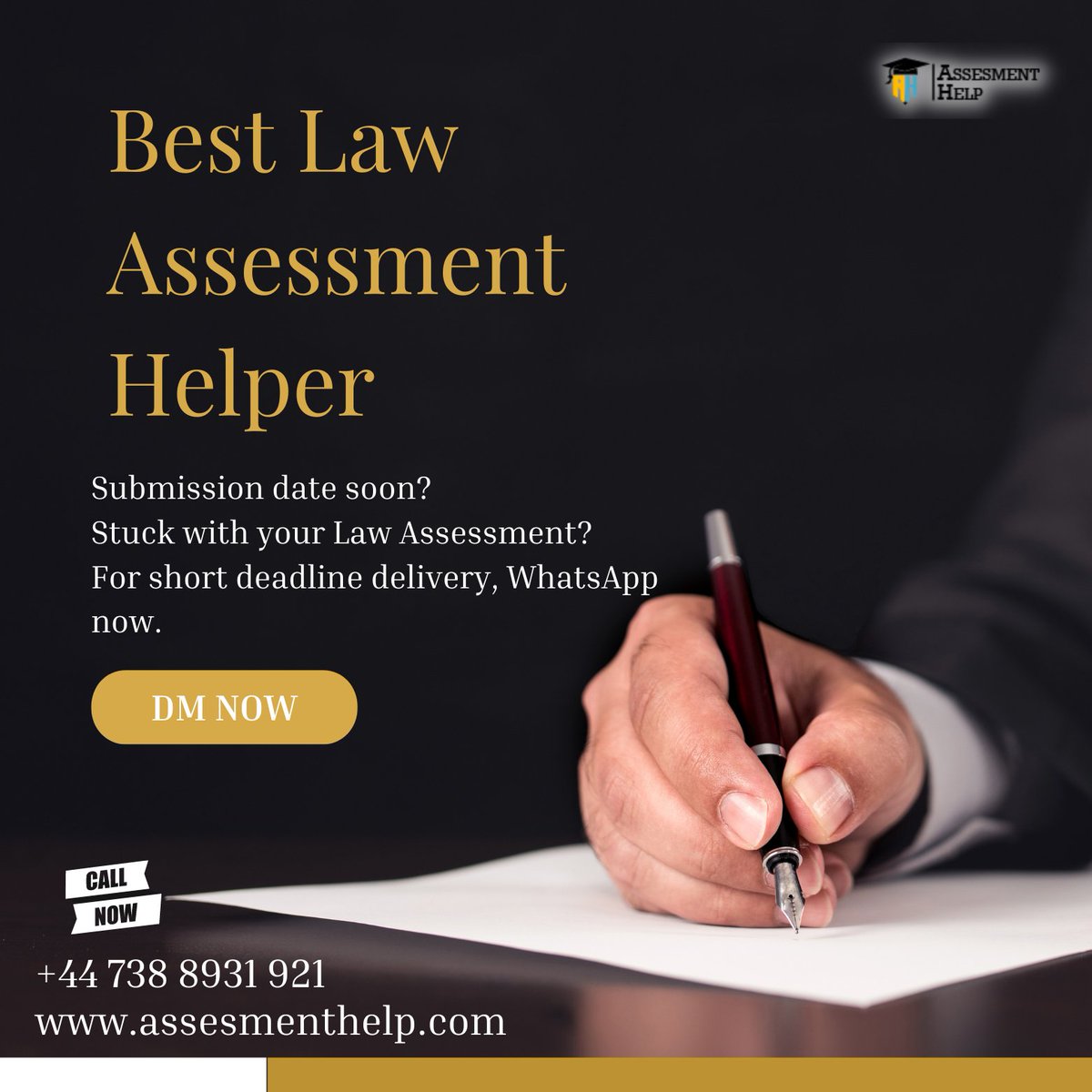 assessmentshelp's tweet image. Submission date soon? Stuck with law assignment? For short deadline delivery.
Contact Us: assesmenthelp.com
@assessmentshelp 
#lawassignmenthelp #assignmenthelp #financeassignmenthelp #assignments #assignmenthelpaustralia #managementassignmenthelp #dissertation #thesis #llb