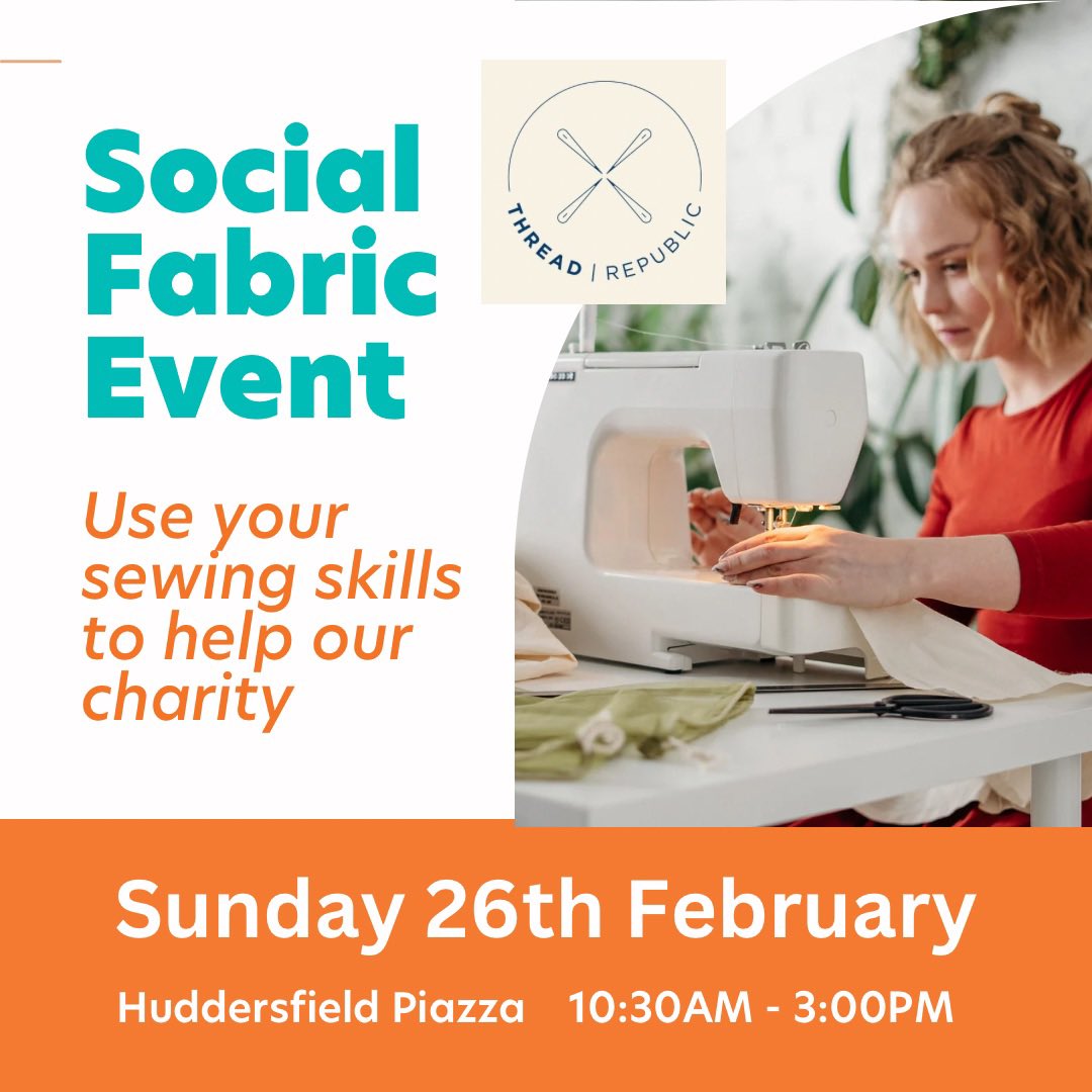 uniformexchang's tweet photo. #SocialFabric event this Sunday 26th February @thread_republic #textiles Hub in #Huddersfield @PiazzaHud, 10.30 - 3pm. Help to #repair our school uniforms so we can reuse them for families in #Kirklees. #zerowaste #collaboration #sew 

Email info@threadrepublic.co.uk to join us! https://t.co/26AB2jeerz