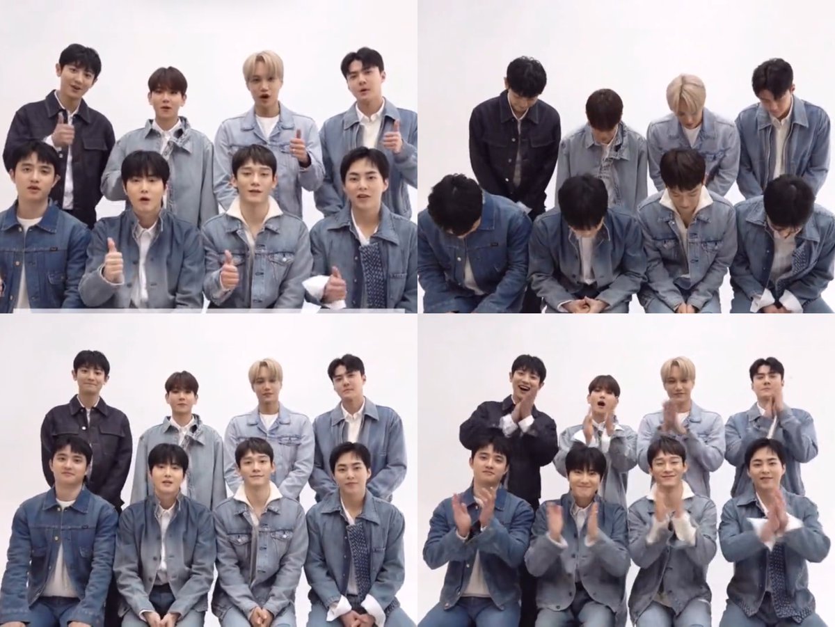 xunhuas's tweet photo. New EXO video update with 8/9 members for EXO-L Japan‼️📸😭 https://t.co/jfLZqT18iZ