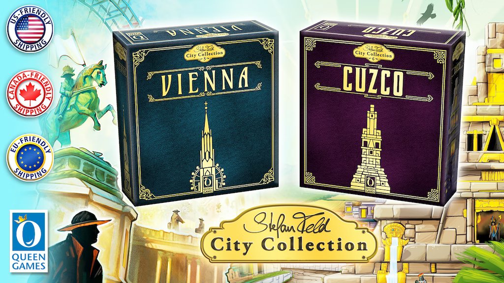 Auf Kickstarter können aktuell die Spiele 5 (Vienna) und 6 (Cuzco) der Stefan Feld City Collection von <a href="/real_QueenGames/">Queen Games</a> noch bis zum 06.03.2023 unterstützt werden. 

cliquenabend.de/news/022010-Vi…