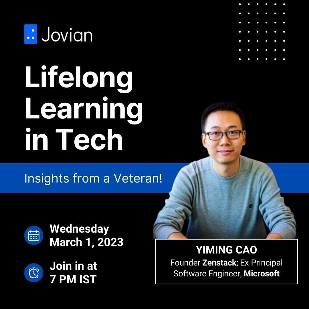 Knowing what to &amp; how to learn is difficult in today's dynamic scene! Our session with Microsoft's Veteran SE - Yiming Cao  learn all you need to set yourself apart. 

 We go live on Wednesday, 1st Mar at 7 PM &amp; have limited seats for this interaction 🚀  bit.ly/3lYkCMM