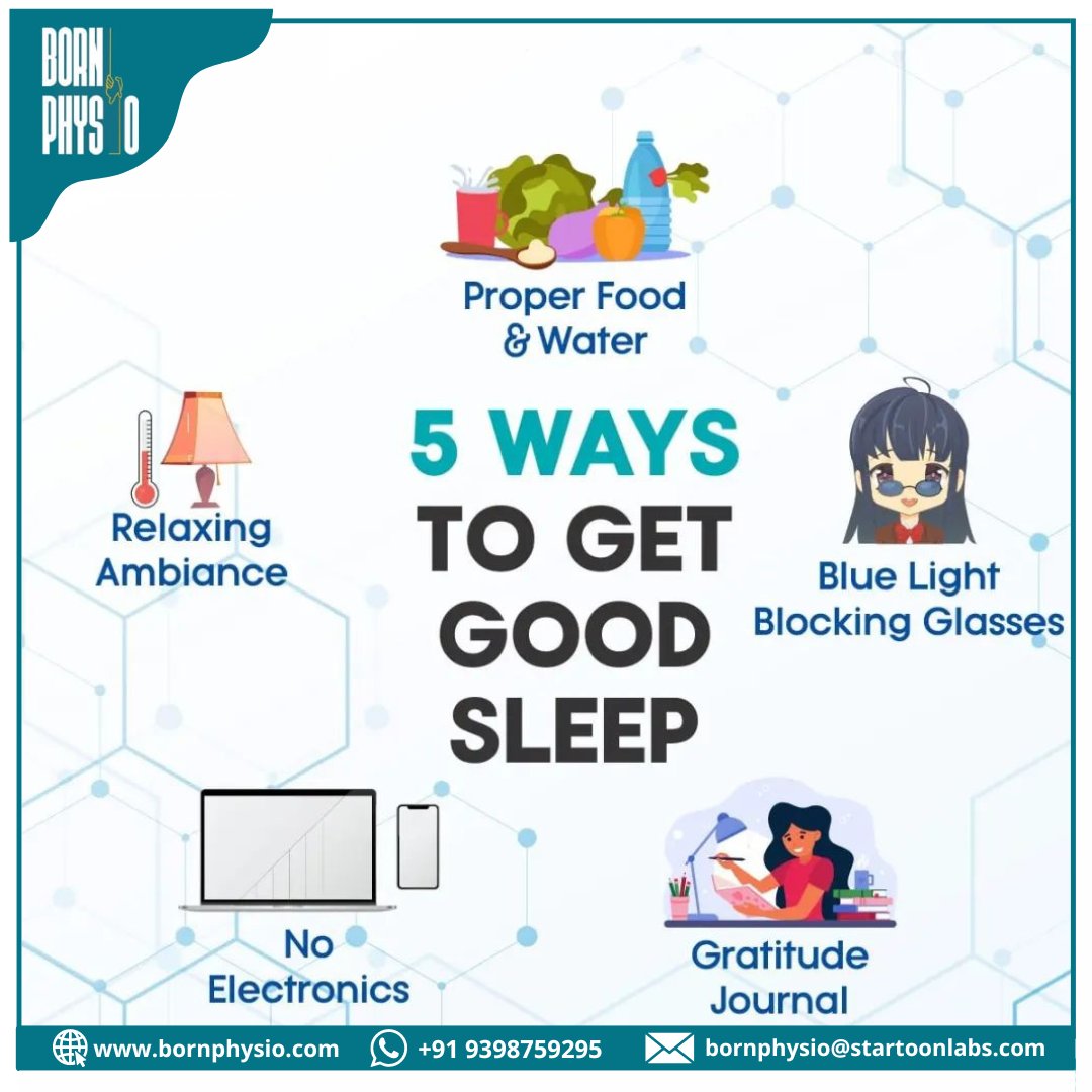 5 ways to get good sleep🛌 with these tips

Follow these steps to make your sleep cycle good.

Follow @bornphysio👈

#physiotherapy #physiotherapyfacts #physiotherapist #physiotherapyathome #physiotherapyforbackpain #physiotherapytips #getpropersleep #bornohysio