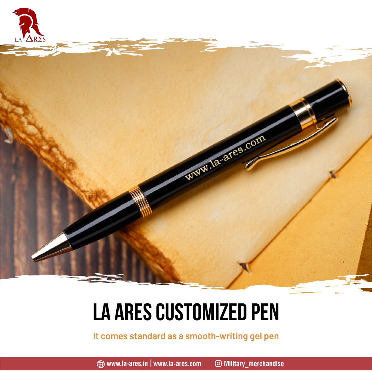 Laares1's tweet image. Are you looking for a gift for your loved one that they will cherish &amp;amp; value forever? Then pick customized pen from La Ares. They're are stylish &amp;amp; unique. You can be assured of the quality &amp;amp; perfection of the gift.
Visit la-ares.in
#laares #pen #customizedpen