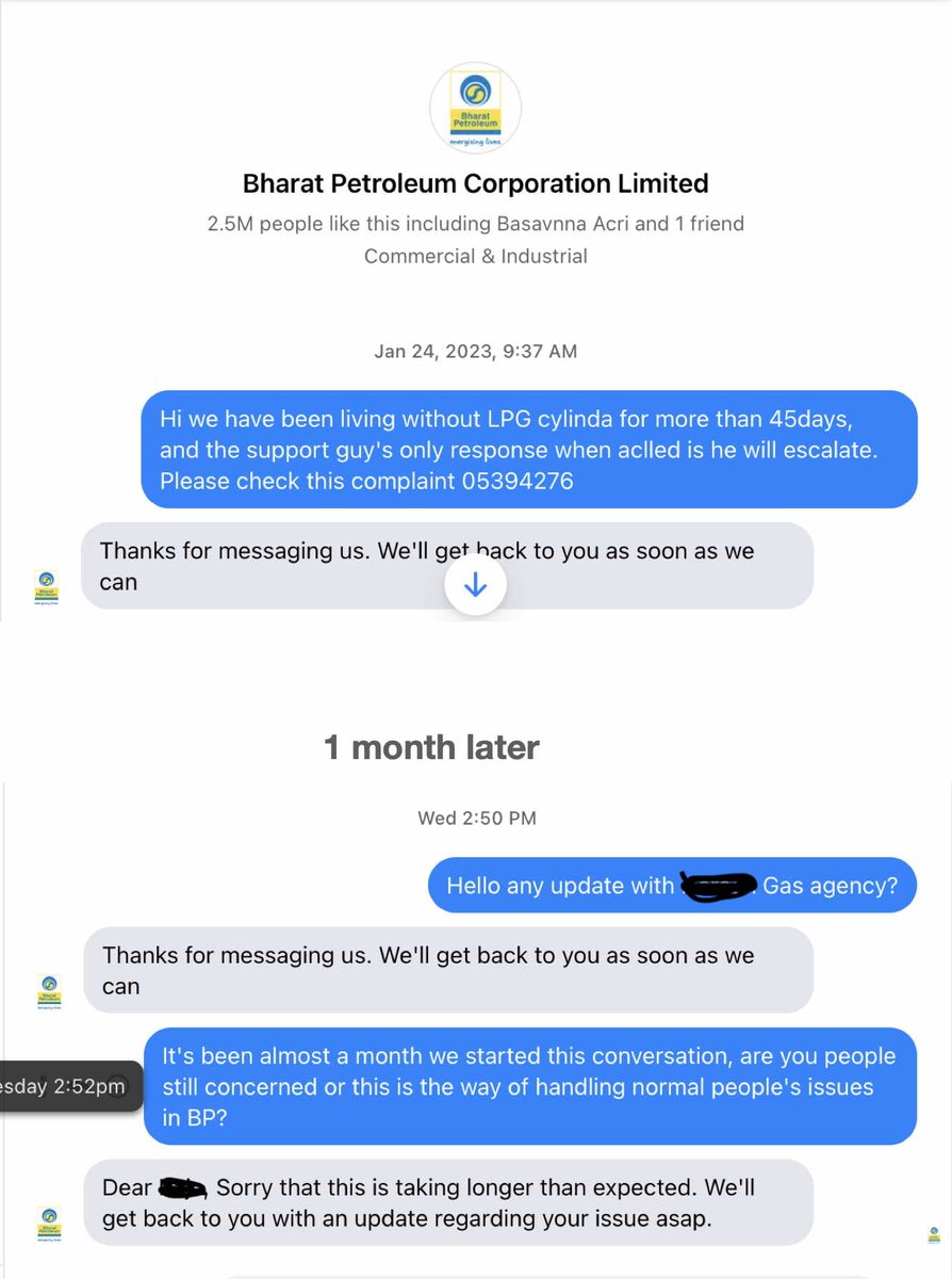 rajananj's tweet photo. For 4-5 months, I've been trying to resolve the issue of our local BP Gas agency's gas supply failure in our area. Despite my efforts, the BP team has shown no interest in resolving this essential service issue, causing significant distress. #MoPNG_eSeva #PetroleumMin #BPCLimited https://t.co/DbNlNvtwAR