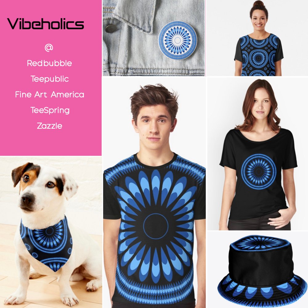 vibeholics's tweet photo. Just in time for spring shopping for the one you love. Royal blue flower shape inspired by the  SE Asian culture.  @vibeholics.com #spring #Geometric # tile #pattern #design #asian design #culture #mandala #vintage #flower #redbubble #teepublic #fineartamerica #teespring #zazzle https://t.co/7mU1wd7C6B