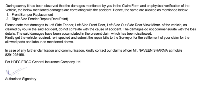 kailashgrace's tweet photo. @HDFCERGOGIC #hdfcbankergo 
After giving all the detailed information my case was genuine and the surveyor was also convinced but since I filed a complaint area manager disallowed my claim. If you look at the incident spot how is it possible not to hit both sides of the car? https://t.co/0ZMA1UpdTt