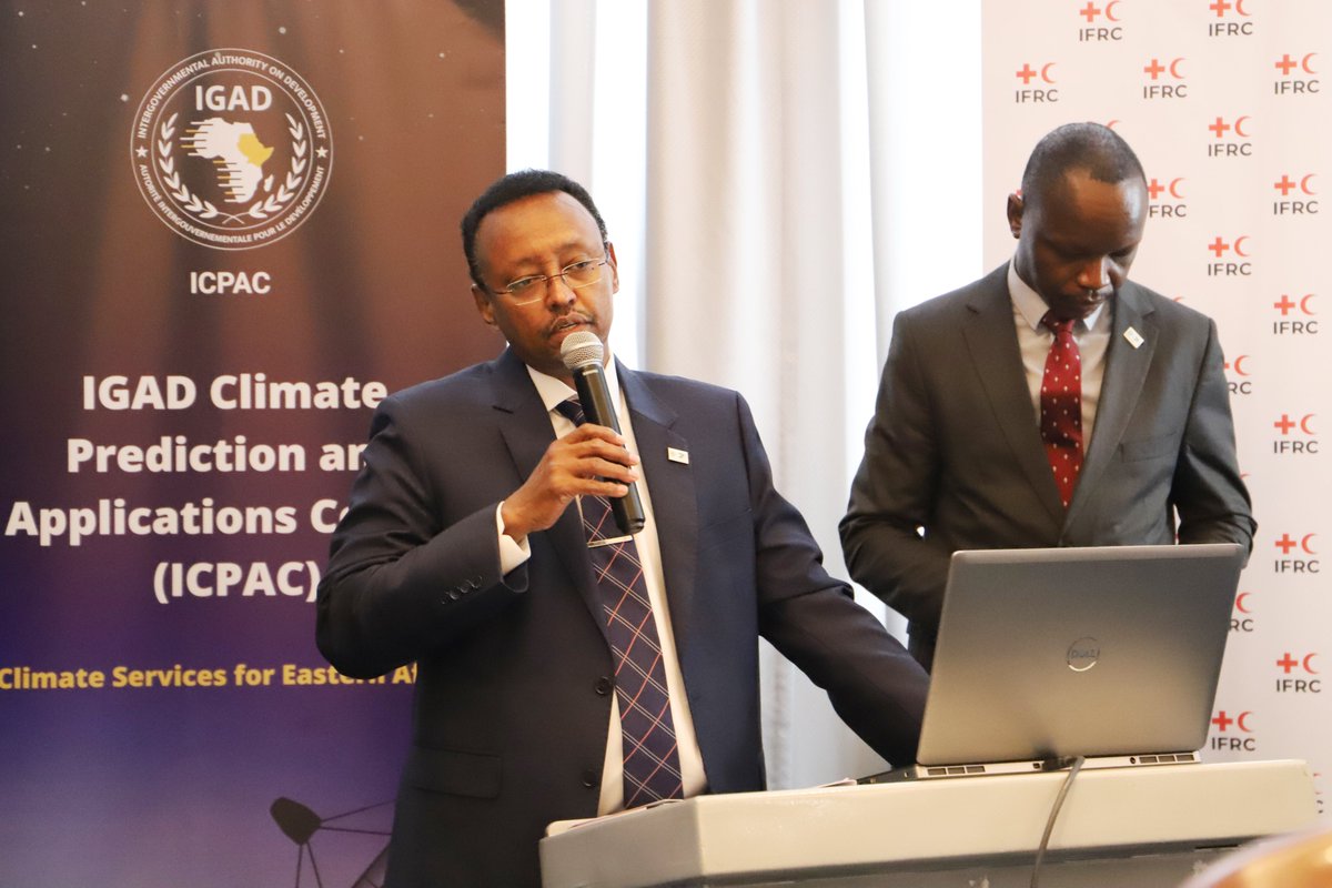 IGAD_CPAC's tweet photo. ℹ️  Earlier this morning, ICPAC and @IFRCAfrica held a partners and donor breakfast meeting in Nairobi. The roundtable discussion was to advocate for a collaborative approach towards addressing #drought emergencies in the #HornofAfrica. 1/3 https://t.co/BL5pHPeVAN