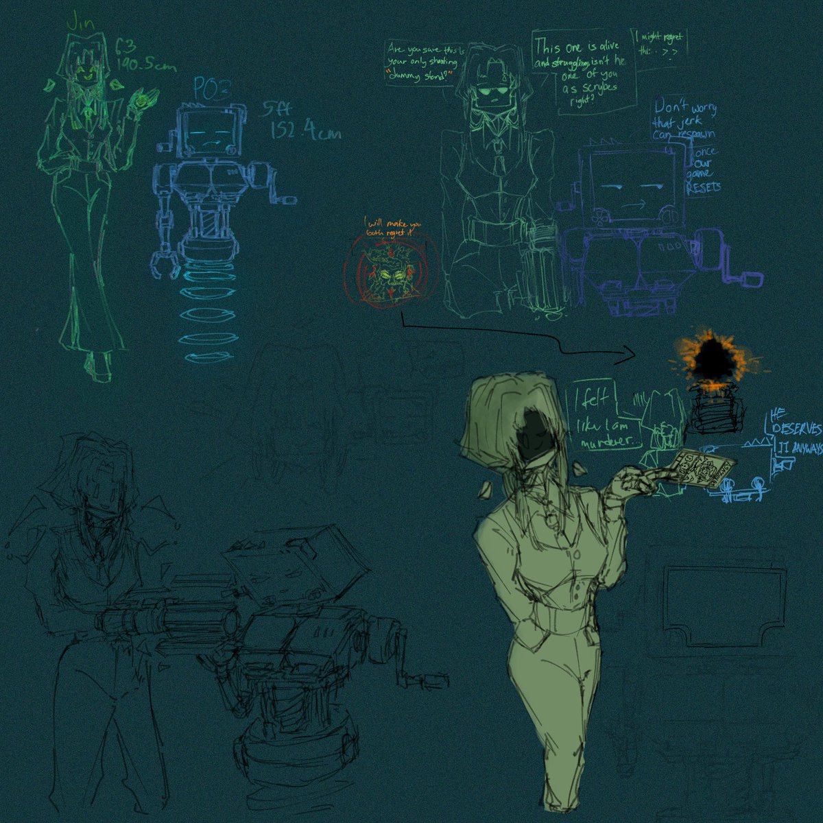 Yangnyeom6's tweet photo. @kunnnnst Hi I just recently followed you today I loved your stray game art drawings you may try to draw my one oc if you want and here are my short oc refs. (don't mind the unfinished doodle drawing :,)) ) https://t.co/ojJwYszcep
