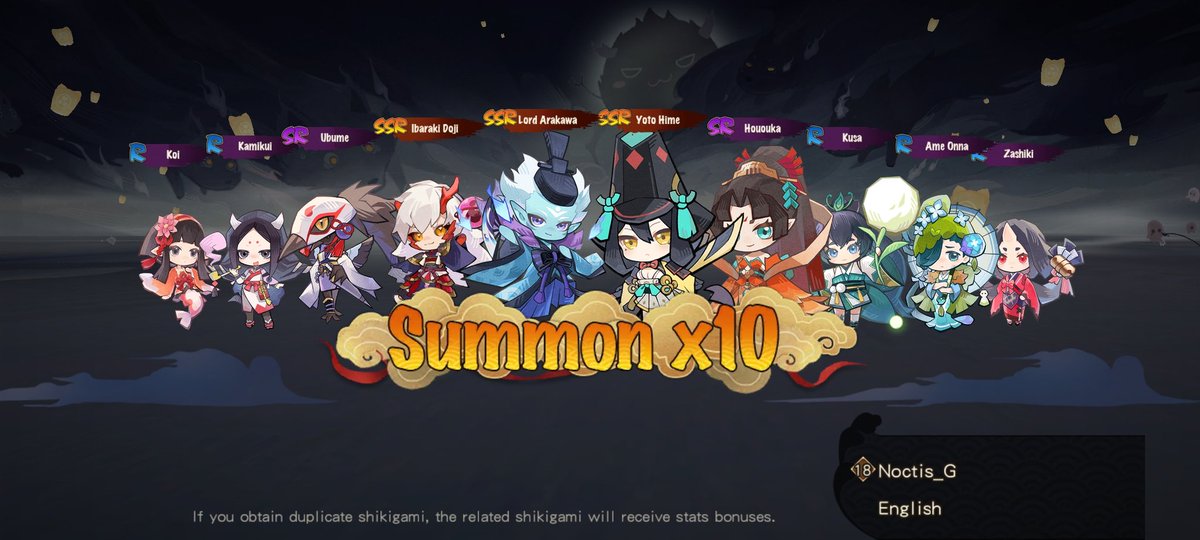 YozoraAkiraVT's tweet photo. #Tsukuyomi #MoonParade why can't I have this luck in normal summon https://t.co/5haHOlJIzK